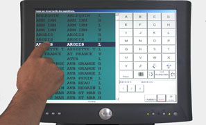 Le logiciel Lavinpro est aussi utilisable sur des �crans tactiles, pour faciliter l'utilisation en atelier.